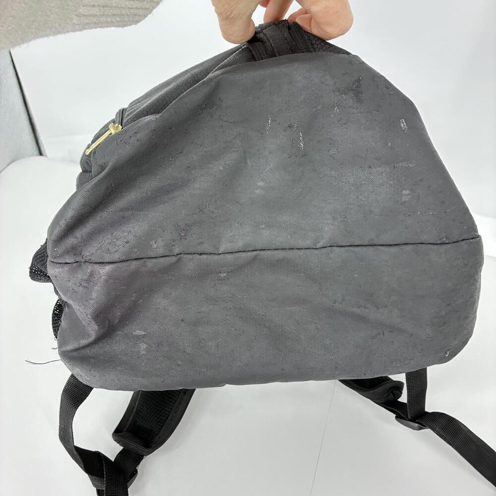 Adidas Black Backpack with Multiple Compartments Gold Color Hardware - Flawed - Picture 7 of 9
